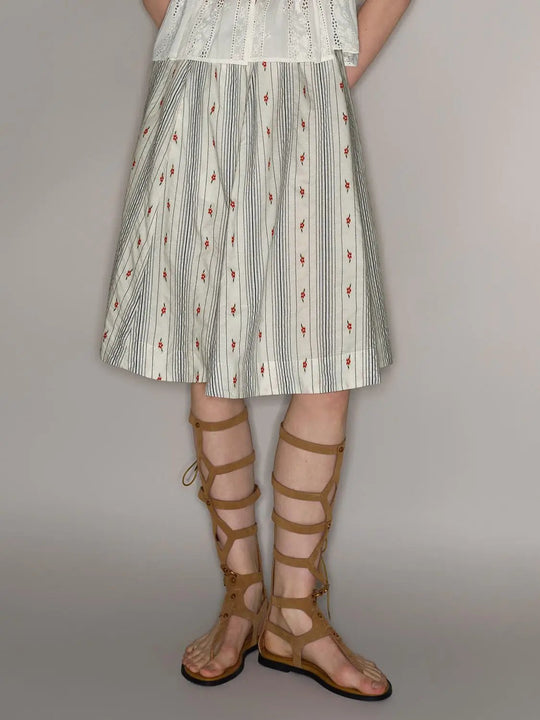 Cotton A-Line Skirt