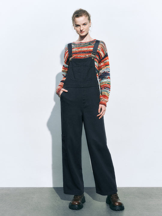 Ärmelloser, lockerer Jumpsuit