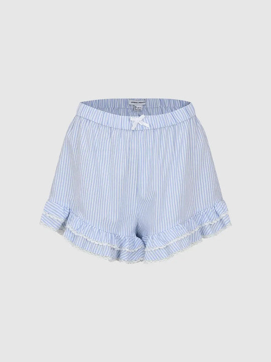 Thin Striped Stretch Shorts