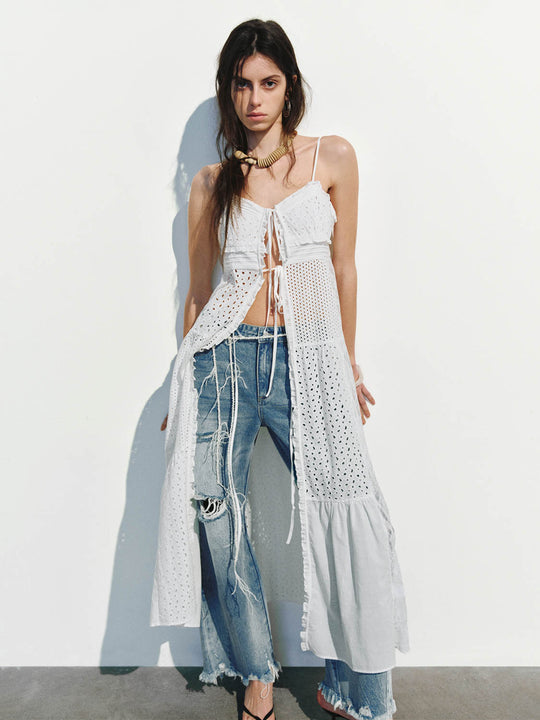 Robes trapèze en dentelle