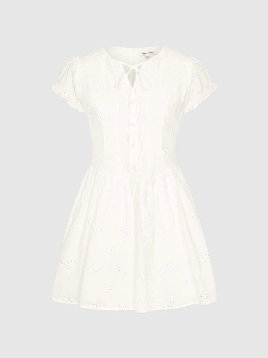 Cotton Lined Medium Thickness Slight Stretch Breathable Classic Intricate Structured Dress