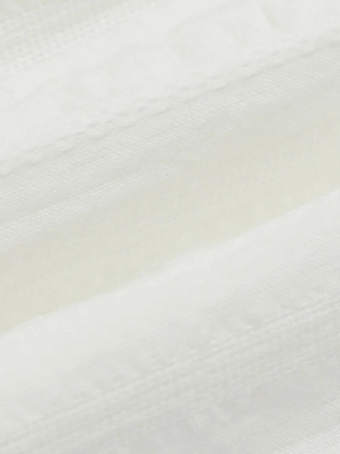 Cotton Lace Dress by Urban Revivo Fashion in white; close-up of delicate lace fabric texture and subtle sheen