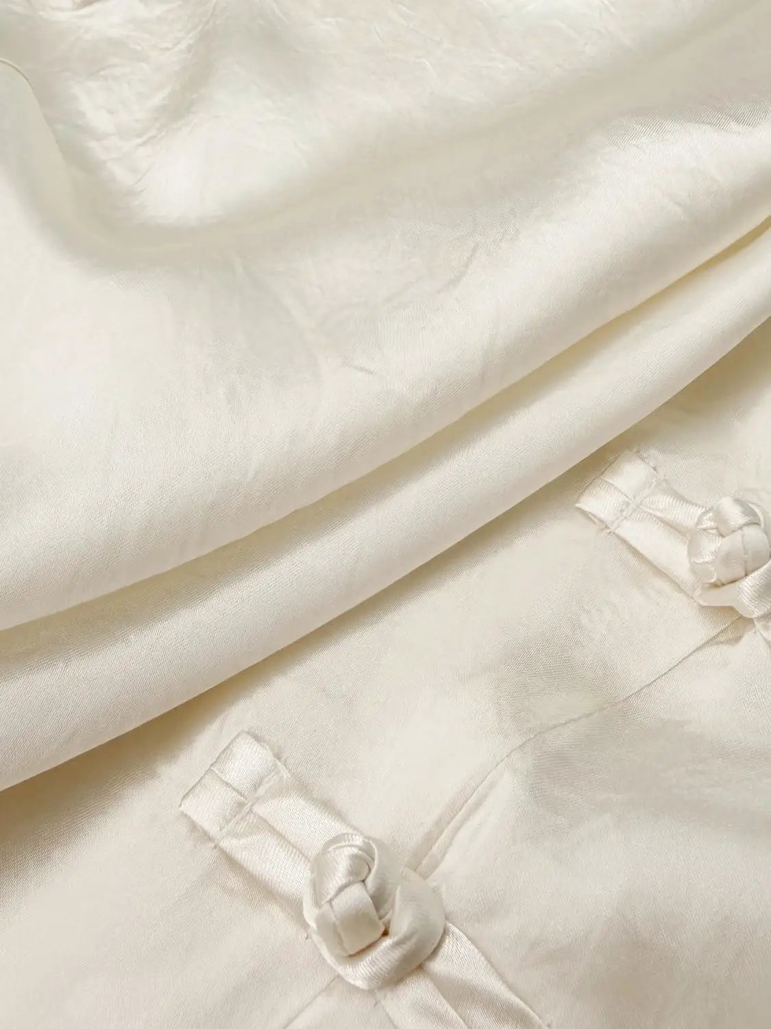 X-Line Dress, cream satin with subtle sheen, Urban Revivo Fashion