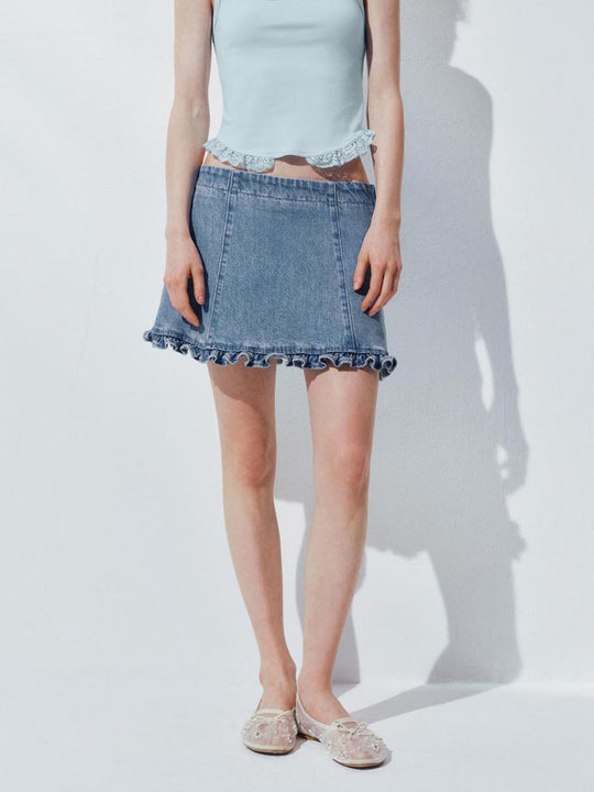 Jupes Courtes en Denim