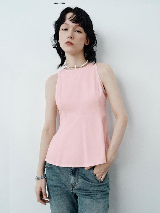 Chemises en denim sans manches