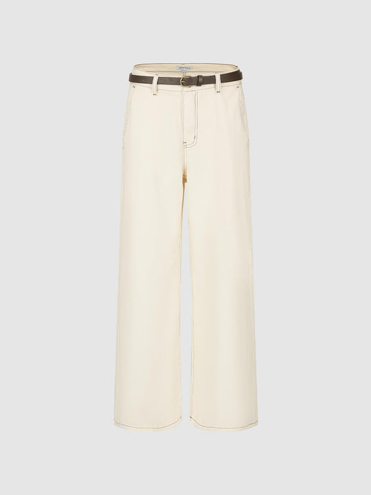 Belted Wide Leg Jeans