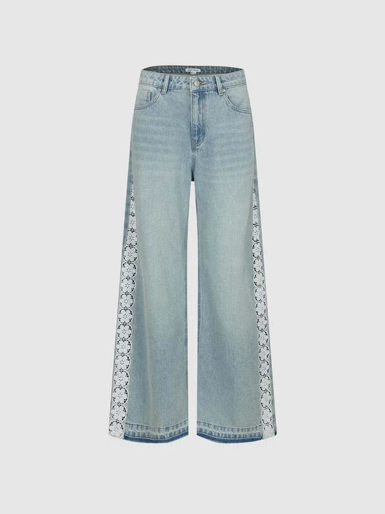 100% Cotton Non-Stretch Fabric Exclusive Decoration Detail Jeans