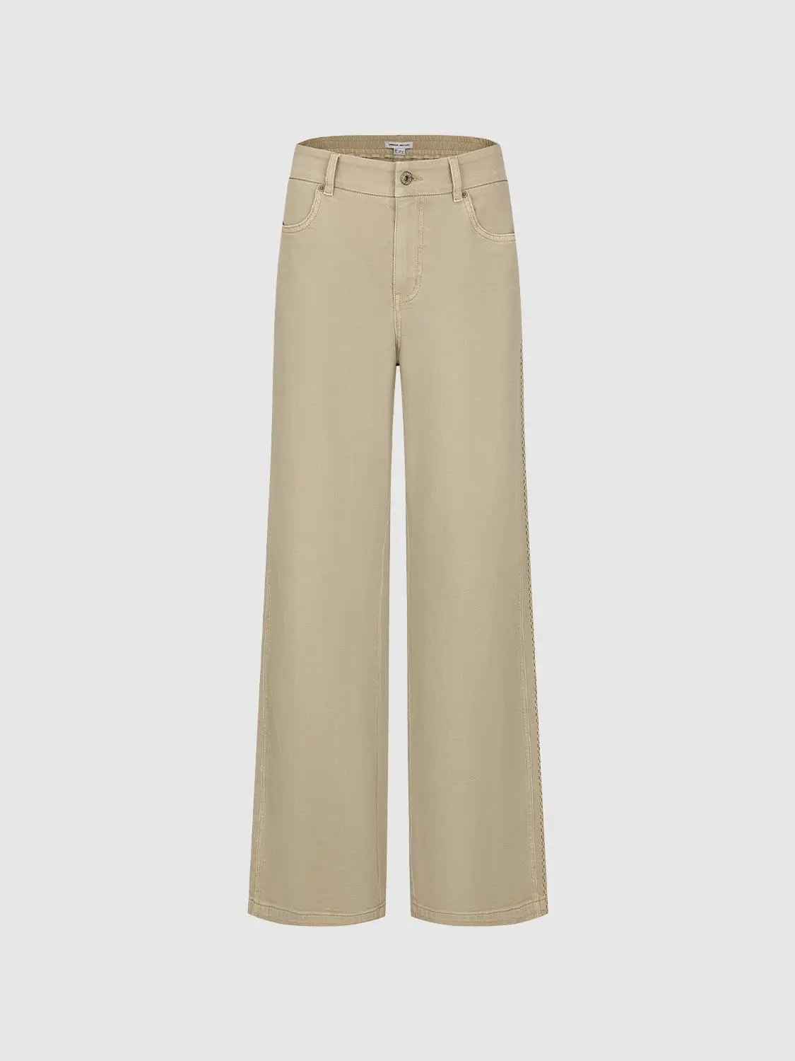 Casual jeans by Urban Revivo Fashion in beige wide-leg style