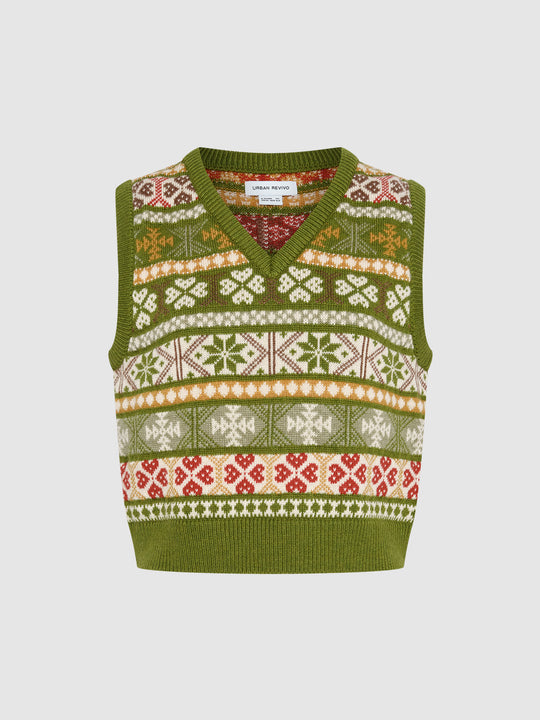Gilet in maglia Fair Isle