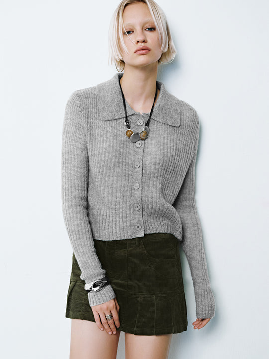 Chemises à col boutonné Cardigans en tricot