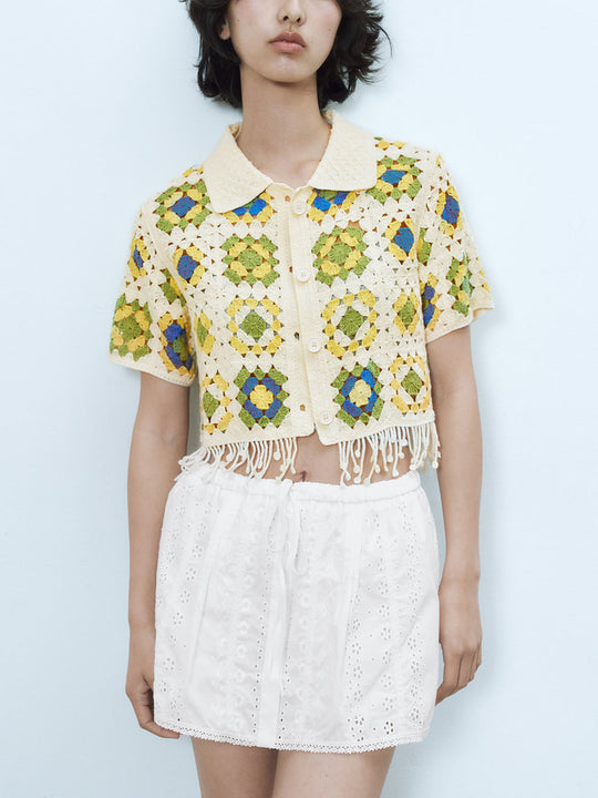 Gilets en tricot Granny Square