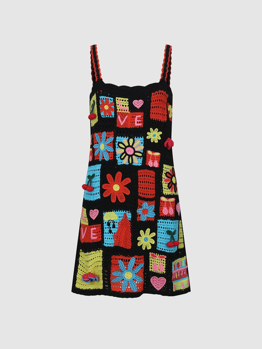 Robes tricotées en granny square