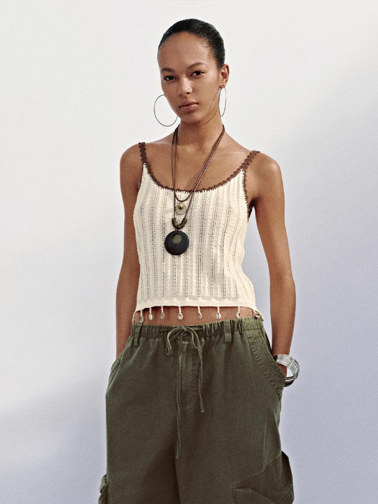 Tops de tirantes de punto