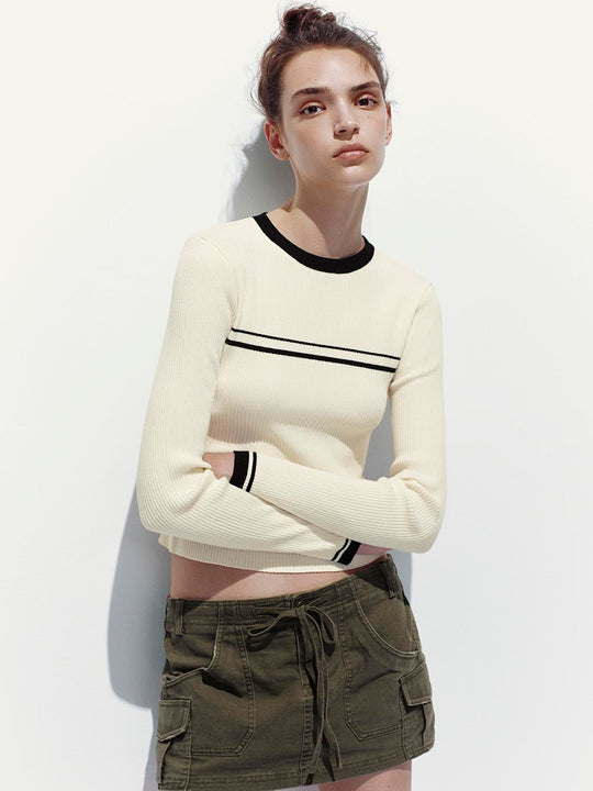 Long Sleeve Knitted T-Shirts