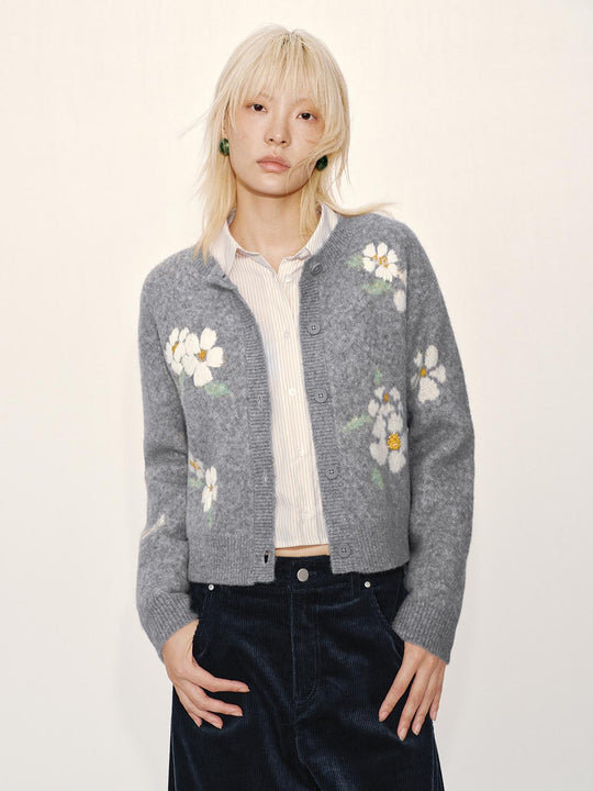 Intarsia Knitted Cardigans