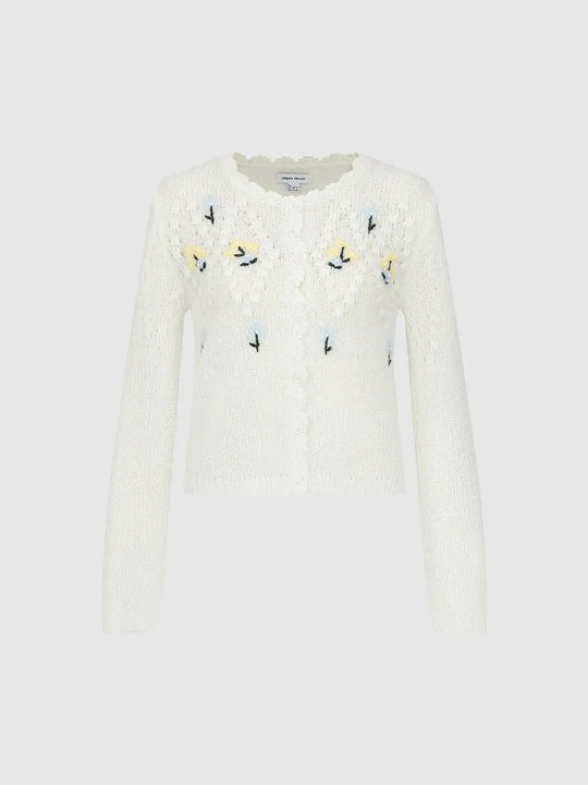 Textured Ribbed Long Sleeve Knit Sweater