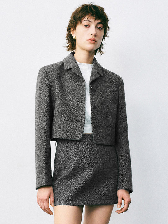 Blazers à col cranté