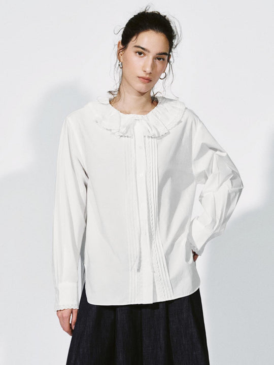 Ruff Collar Laced Shirts