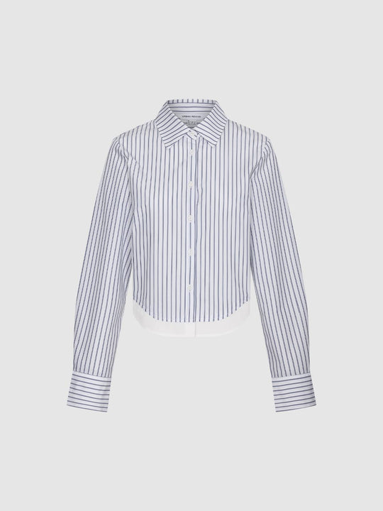 2 In 1 Contrast Striped Shirts
