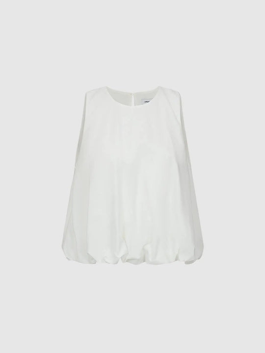 Oversized Bubble Hem Sleeveless Overhead Shirt
