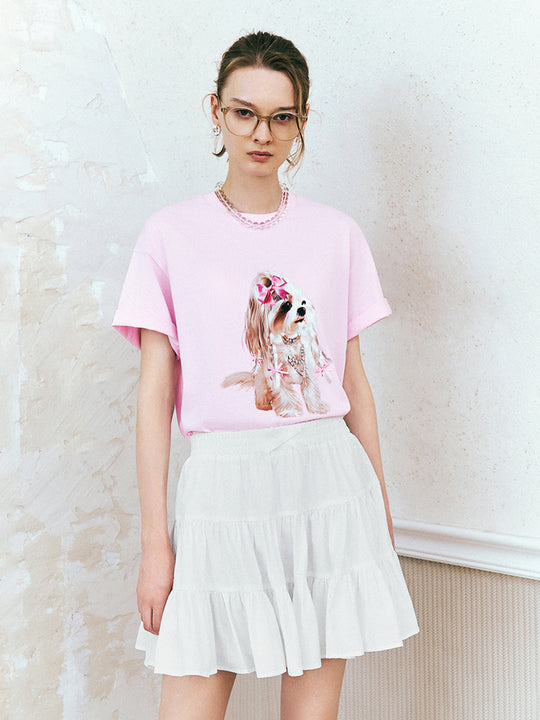 Lockere Kurzarm-T-Shirts