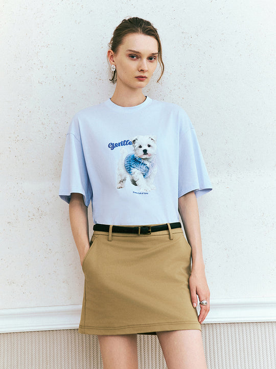 Loose Printed Short Sleeve Shirts