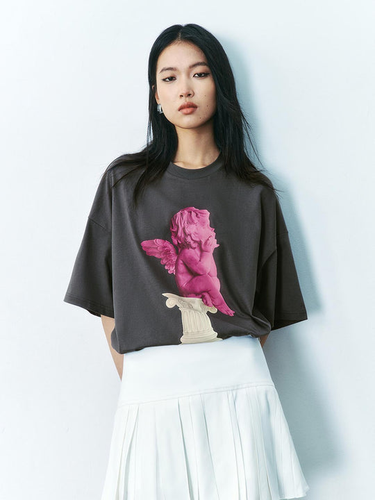 Camisetas impresas de manga corta