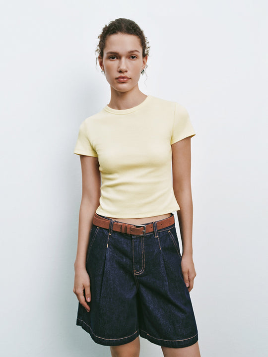 T-shirts à manches courtes coupés