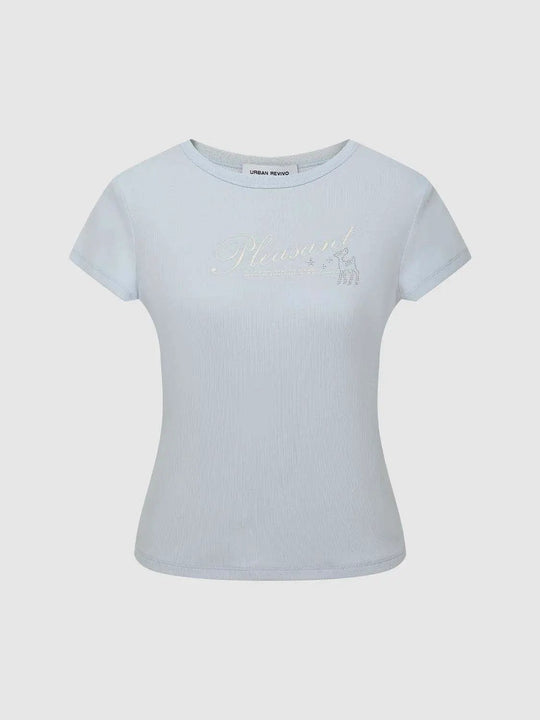 Cotton Slight Stretch Jersey Knit With Subtle Rib Texture And Clean Silhouette T-shirts