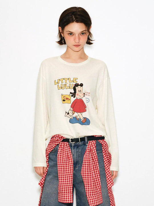 Cotton Blend T-shirt With Cartoon Print