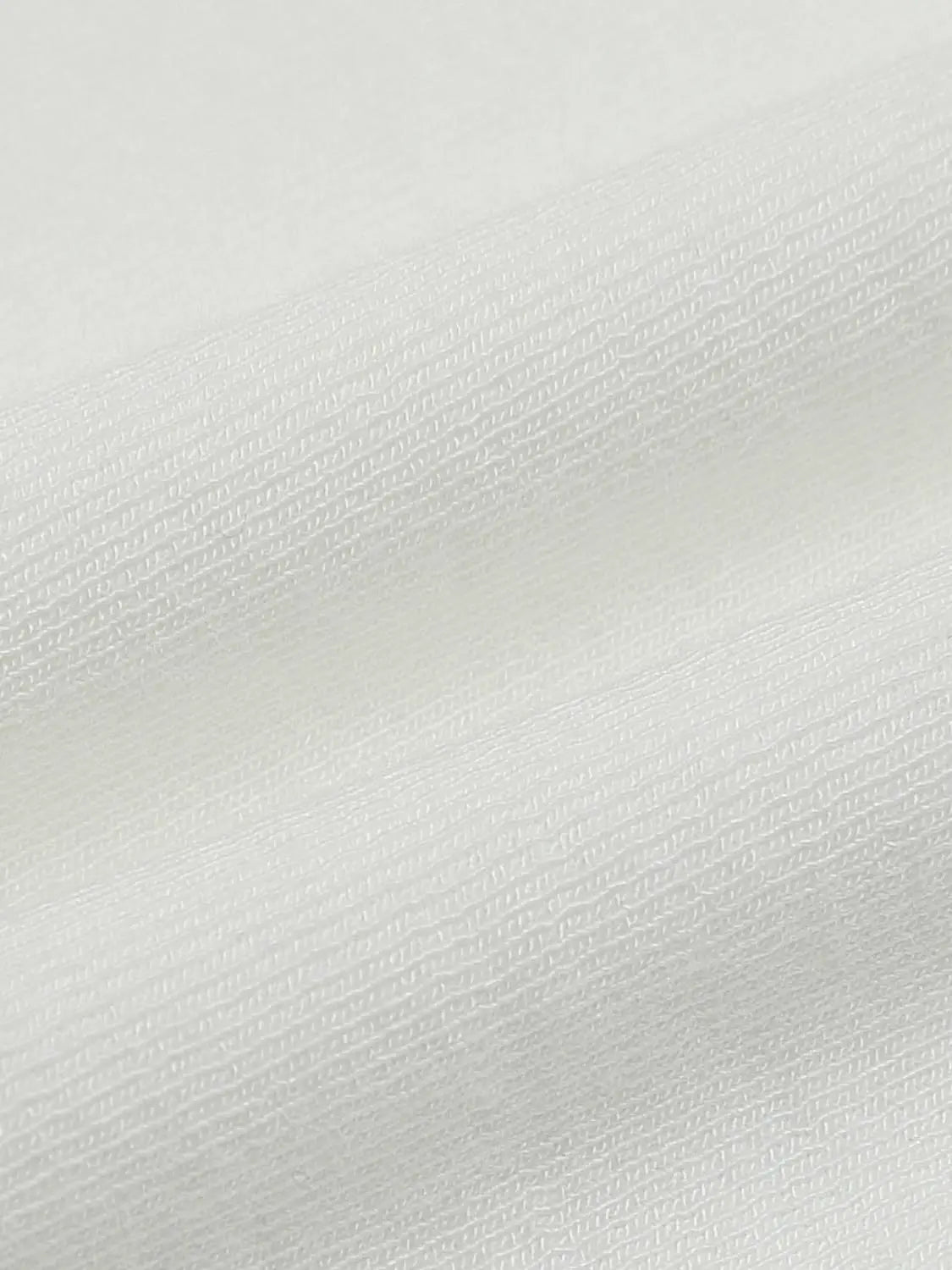White T-shirt fabric close-up with fine knit texture, Urban Revivo Fashion
