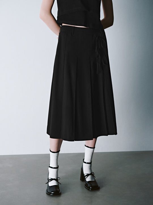 Falda midi de corte A