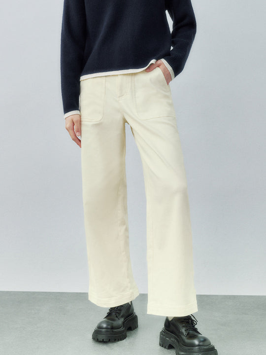 Regular Wide-Leg Pants