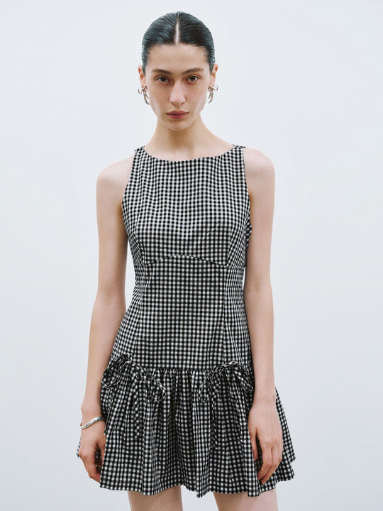 Vestidos mini sin mangas en línea A