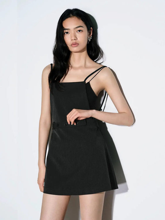 Strappy Open Back A-Line Midi Dress For Elegant Occasions