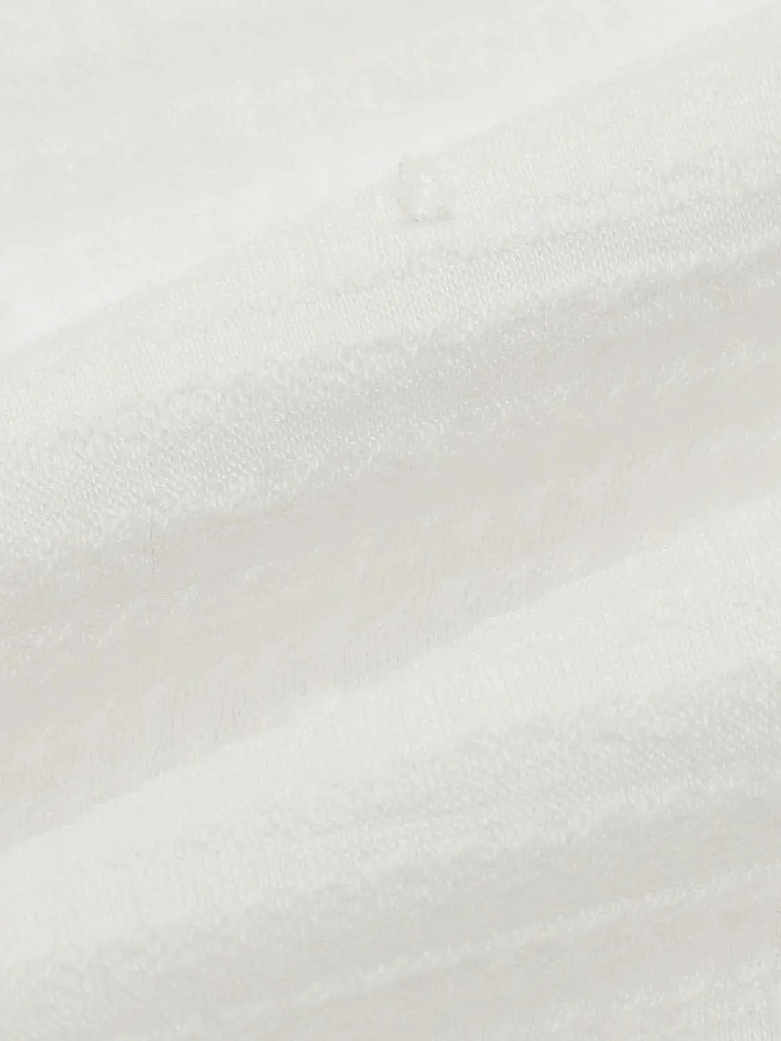 Cotton Lace-Trim Straps Neckline Front Tie A-Line Silhouette Dress, white fabric close-up