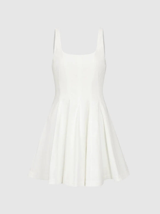 A-line Sleeveless Thick Stretch Lined Dress