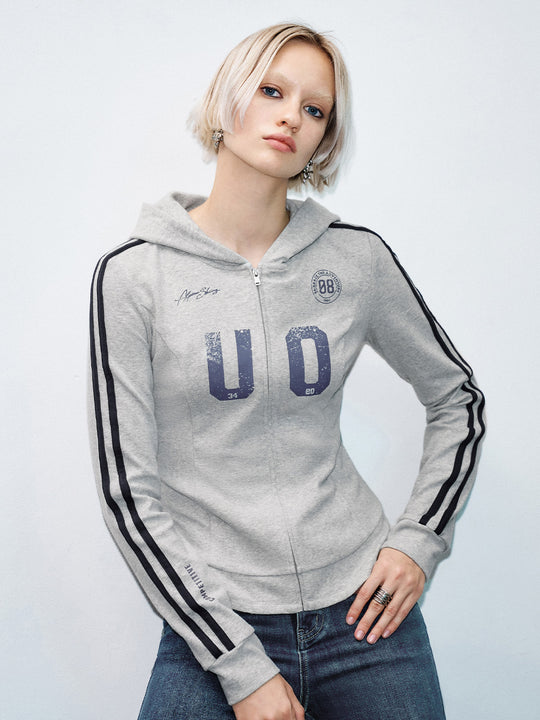 Chaquetas ajustadas con cremallera en la parte delantera