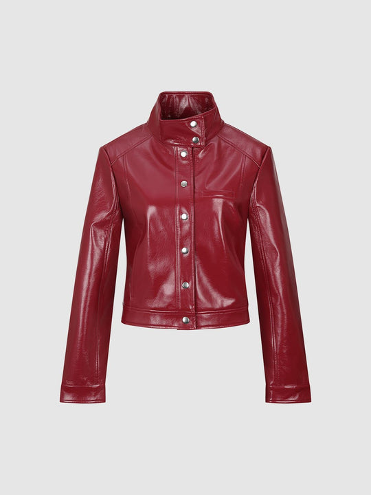 Chaquetas con cuello mao y botones delanteros