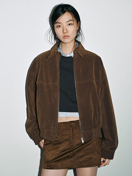 Vestes bomber à ourlet bouffant