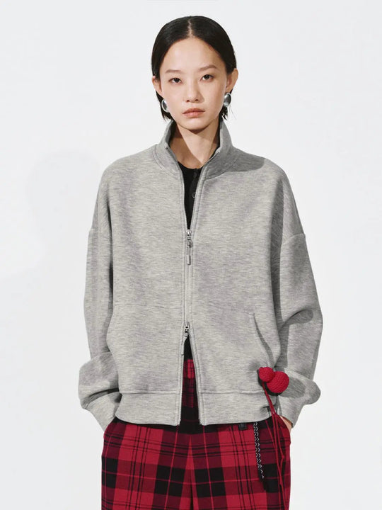 Mock Neck Seamed Jackets