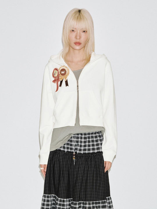 Embellished Two-Way Hooded Jackets