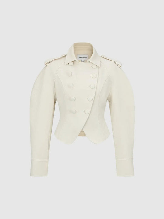 Tailored Structured Back Long Sleeve Jacket