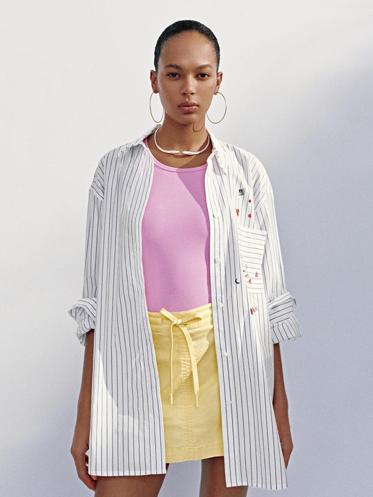 Chemises à manches longues rayées