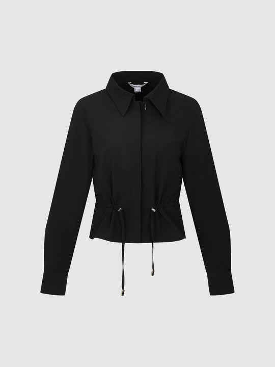 Camisas con cintura fruncida y cordón ajustable