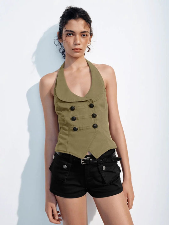 Double Breasted Cardigan Shirt