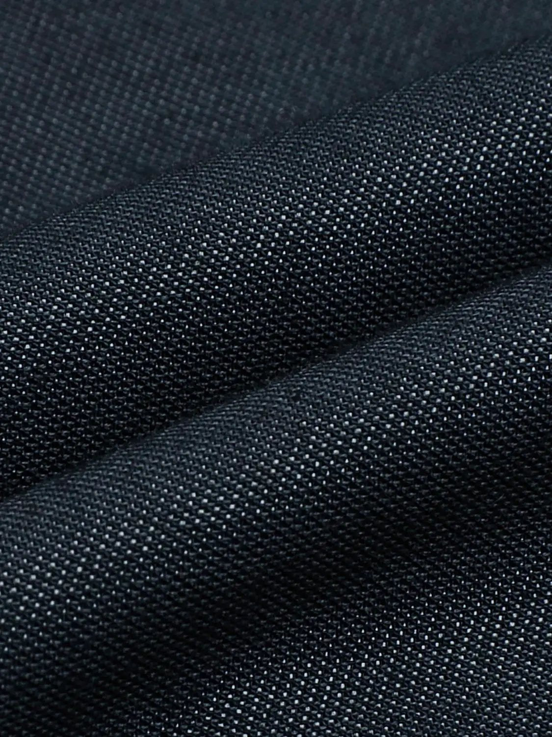 Open-Front Shirts by Urban Revivo Fashion; dark navy textured fabric close-up.