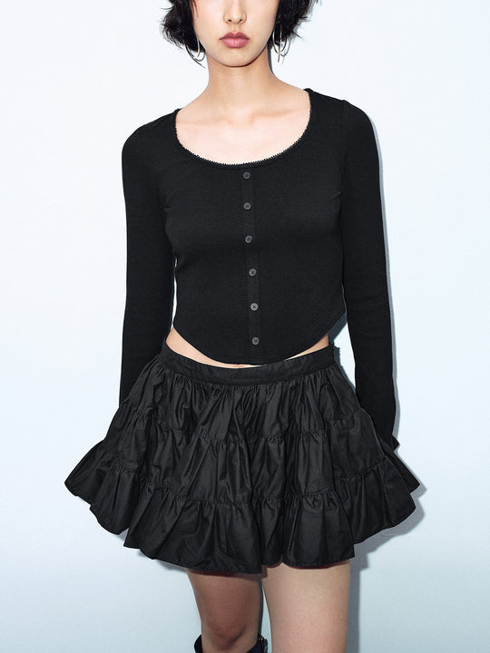 T-shirts skinny boutonnés