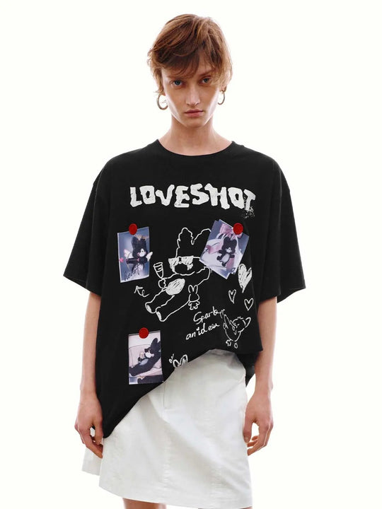Printed Crew Neck T-Shirts With Slight Stretch Fabric