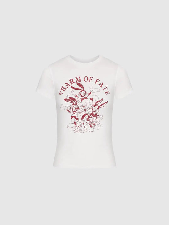Printed Skinny Fit T-Shirts Unisex Casual Cotton Fabric With Slight Stretch